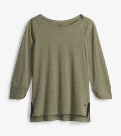 New 3/4 Sleeve Breton - Loden Green Women Tops