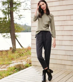 New 3/4 Sleeve Breton - Loden Green Women Tops