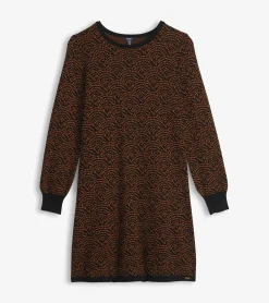 Abigail Sweater Dress - Art Deco Dots Women Dresses|Sweaters