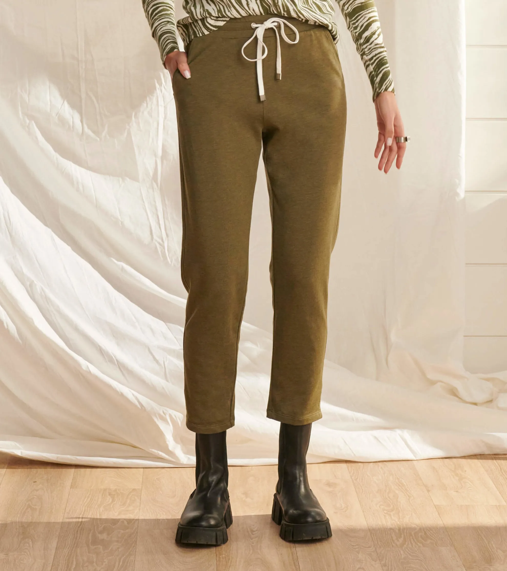 Discount Adrien Jogger - Loden Green Melange Women Bottoms