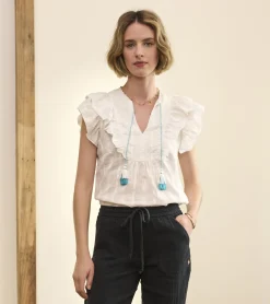 Sale Alexa Popover - Shadow Plaid Women Tops