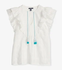 Sale Alexa Popover - Shadow Plaid Women Tops