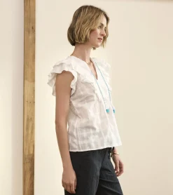 Sale Alexa Popover - Shadow Plaid Women Tops