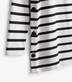Ali Breton Top - Cream Melange Stripes Women Tops