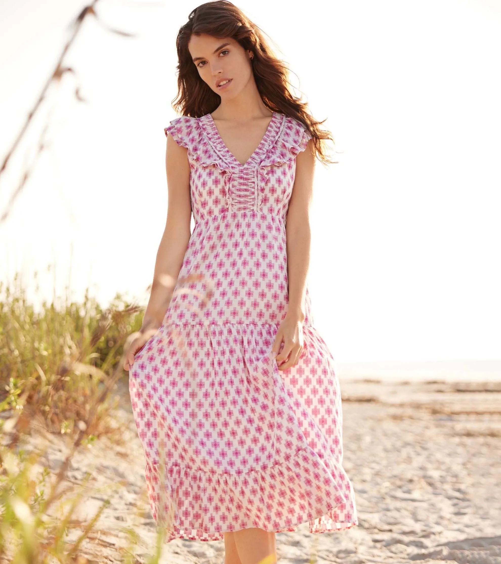 Outlet Aria Midi Dress - Sunburst Cross Women Dresses