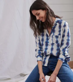 Clearance Ariane Shirt - Linear Waves Women Tops
