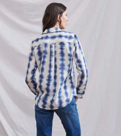 Clearance Ariane Shirt - Linear Waves Women Tops