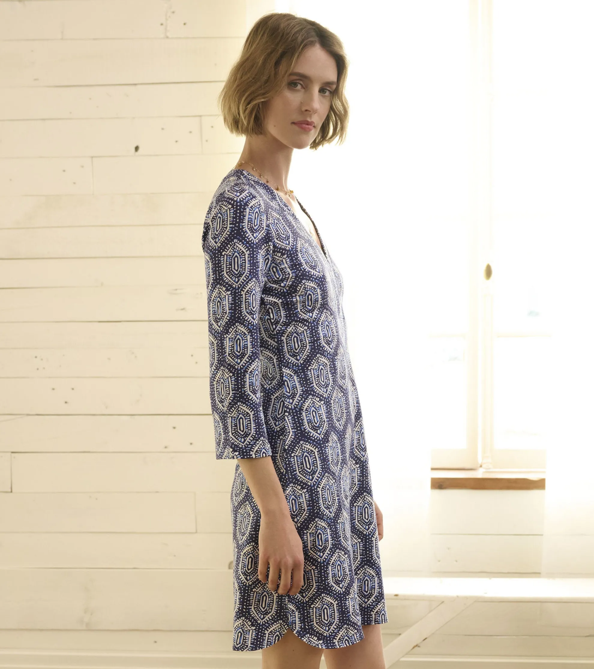 Ashley Dress - Geo Batik Women Dresses