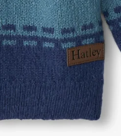 Discount Baby & Toddler Boys Blue Combo Crew Neck Knit Sweater Sweaters