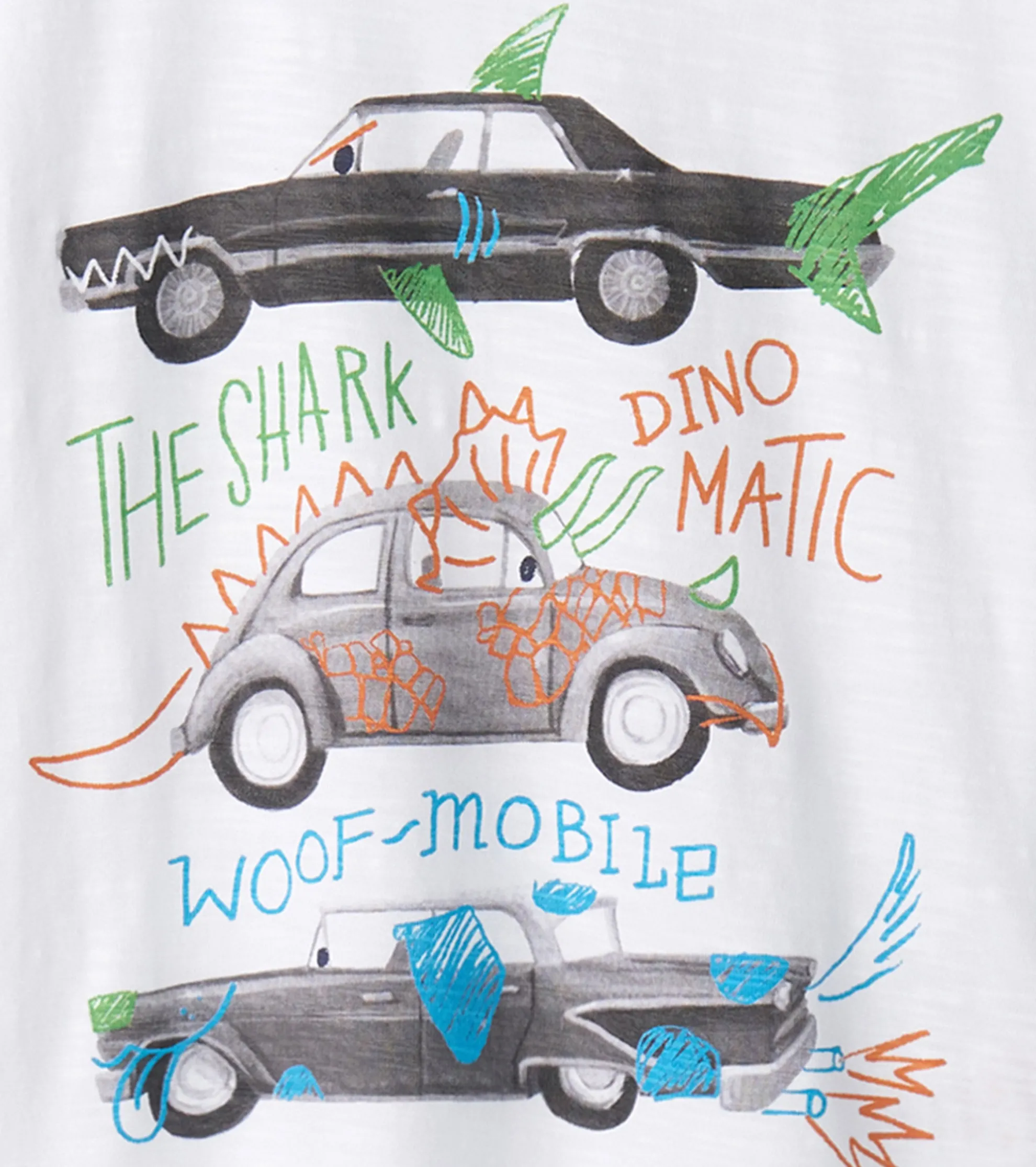 Sale Baby & Toddler Boys Crazy Cars Slouchy Tee Tops