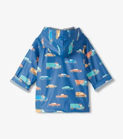 Online Baby & Toddler Boys Driving Cars Button-Up Rain Jacket Rainwear|Rainwear
