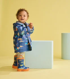 Online Baby & Toddler Boys Driving Cars Button-Up Rain Jacket Rainwear|Rainwear