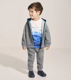 New Baby & Toddler Boys Flame Blue Zip-Up Hoodie Sweaters