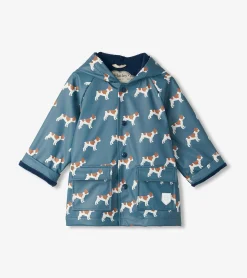 New Baby & Toddler Boys French Bulldogs Button-Up Rain Jacket Rainwear|Rainwear