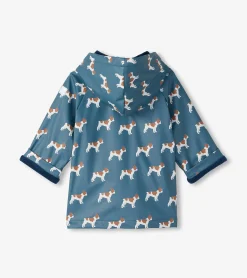 New Baby & Toddler Boys French Bulldogs Button-Up Rain Jacket Rainwear|Rainwear