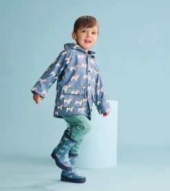 New Baby & Toddler Boys French Bulldogs Button-Up Rain Jacket Rainwear|Rainwear