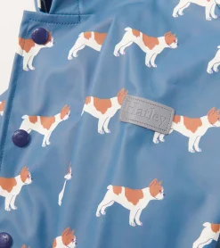 New Baby & Toddler Boys French Bulldogs Button-Up Rain Jacket Rainwear|Rainwear