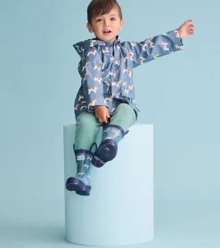 New Baby & Toddler Boys French Bulldogs Button-Up Rain Jacket Rainwear|Rainwear