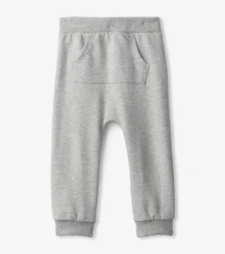 Hot Baby & Toddler Boys Grey Melange Joggers Bottoms
