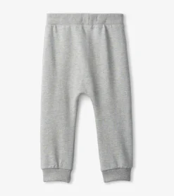 Hot Baby & Toddler Boys Grey Melange Joggers Bottoms