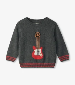 Sale Baby & Toddler Boys Guitar Crew Neck Knit Sweater Sweaters