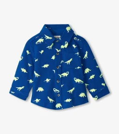 Online Baby & Toddler Boys Mini Dinos Button Down Shirt Tops