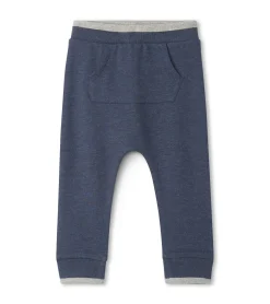 Discount Baby & Toddler Boys Navy Kangaroo Pocket Joggers Bottoms