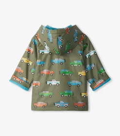 New Baby & Toddler Boys Off-Roading Button-Up Rain Jacket Rainwear|Rainwear