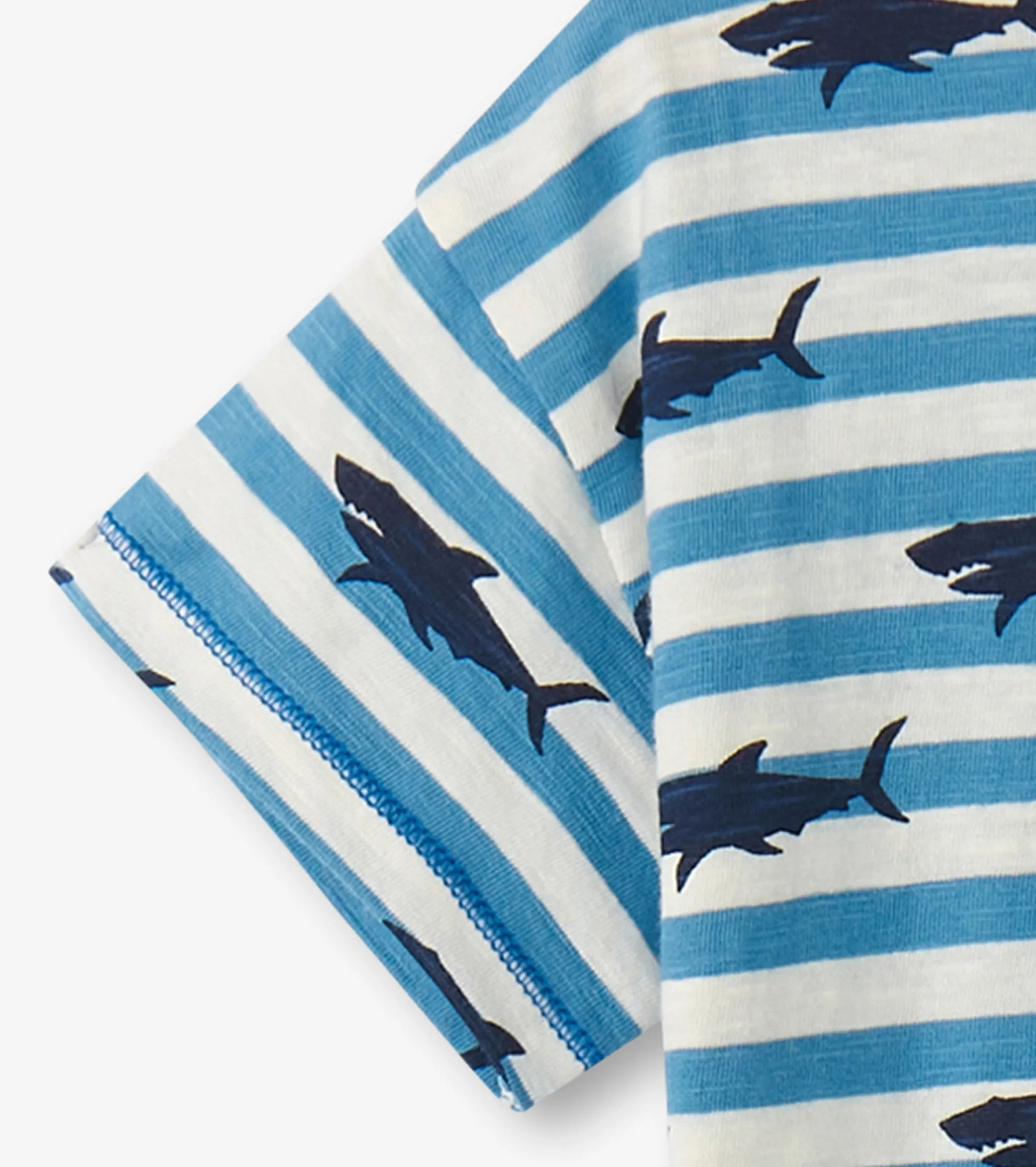 Baby & Toddler Boys Shark Stripes Slouchy Tee Tops