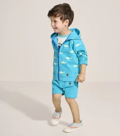 Discount Baby & Toddler Boys Shark Silhouette Glow Zip-Up Hoodie Sweaters