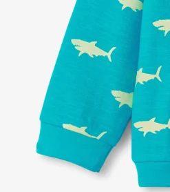 Discount Baby & Toddler Boys Shark Silhouette Glow Zip-Up Hoodie Sweaters