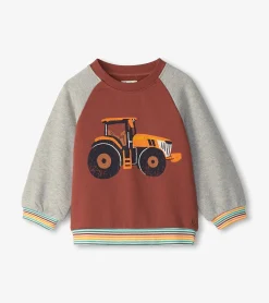 Clearance Baby & Toddler Boys Tractor Pullover Sweatshirt Sweaters