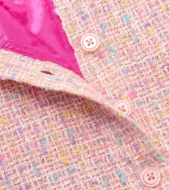 Baby & Toddler Girls Aurora Pink Tweed Faux Fur Trim Dress Dresses