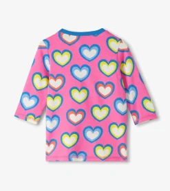 Hot Baby & Toddler Girls Big Groovy Heart Terry Dress Dresses