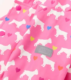 Online Baby & Toddler Girls French Bulldogs Button-Up Rain Jacket Rainwear|Rainwear