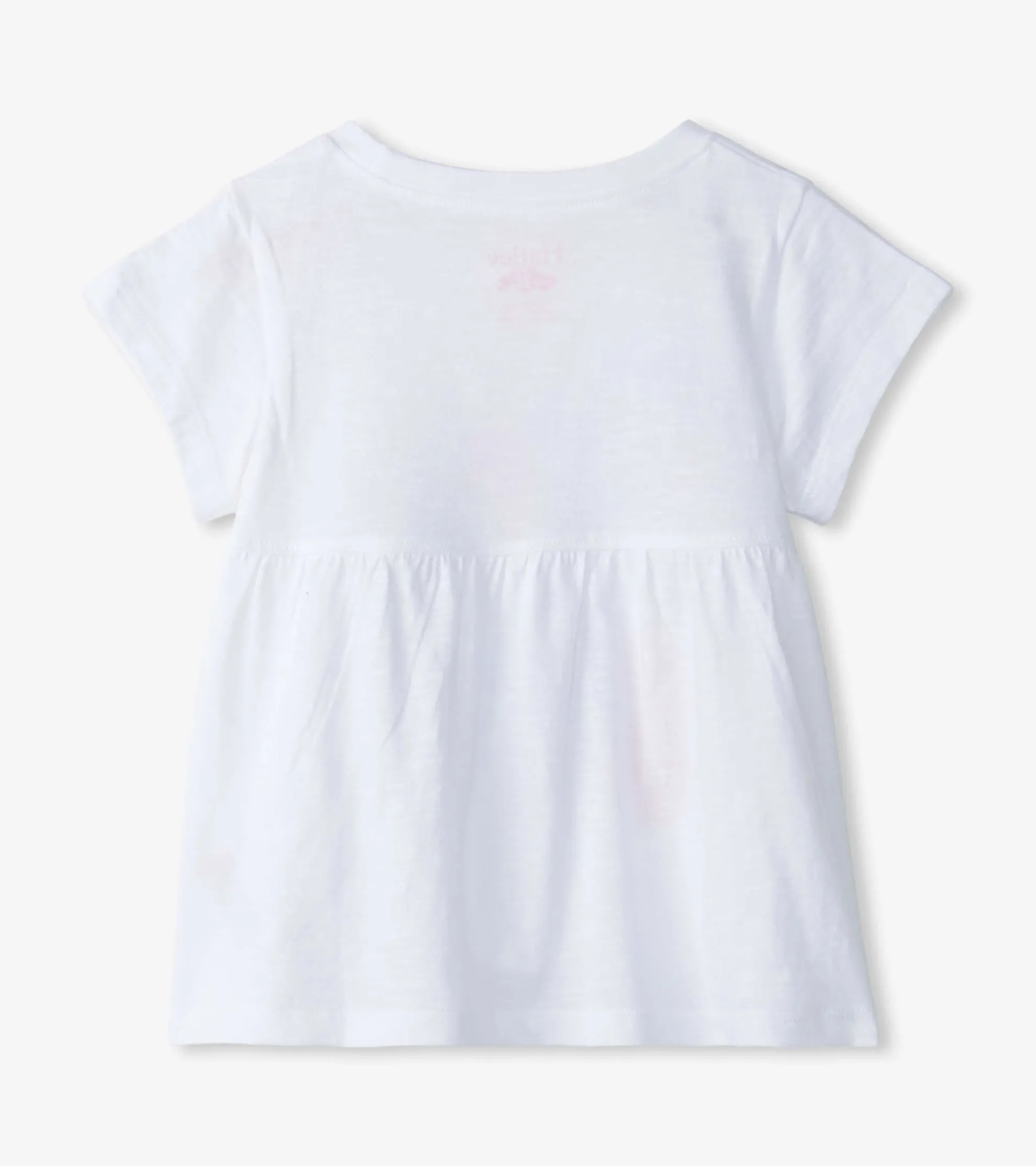 New Baby & Toddler Girls Free Spirit White Graphic Tee Tops
