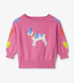 Clearance Baby & Toddler Girls French Bulldogs Sweater Sweaters