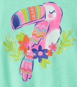 New Baby & Toddler Girls Garden Tucan Graphic Tee Tops