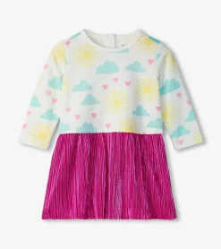 Best Baby & Toddler Girls Happy Skies Layered Knit Dress Dresses