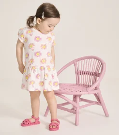 New Baby & Toddler Girls Heart Suns Gathered Dress Dresses