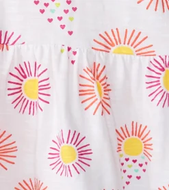 New Baby & Toddler Girls Heart Suns Gathered Dress Dresses