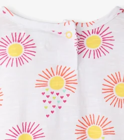 New Baby & Toddler Girls Heart Suns Gathered Dress Dresses