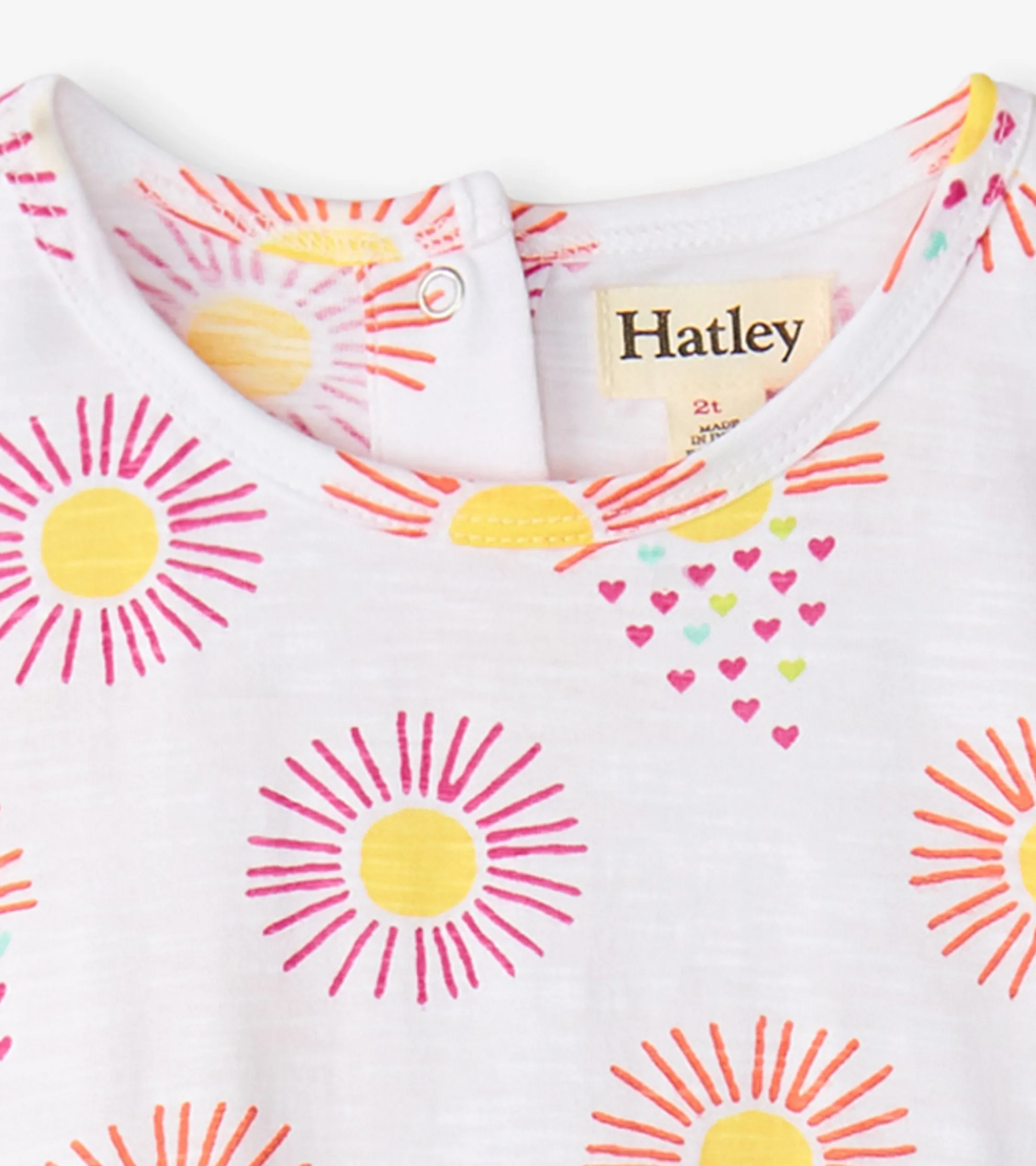 New Baby & Toddler Girls Heart Suns Gathered Dress Dresses