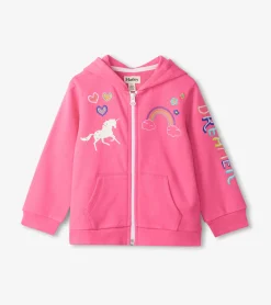 Sale Baby & Toddler Girls Pink Love Everywhere Hoodie Sweaters