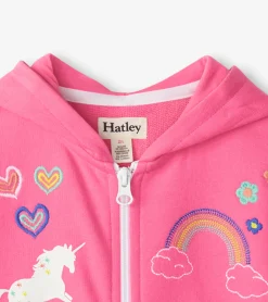 Sale Baby & Toddler Girls Pink Love Everywhere Hoodie Sweaters