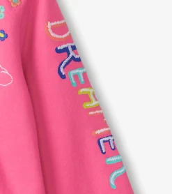 Sale Baby & Toddler Girls Pink Love Everywhere Hoodie Sweaters