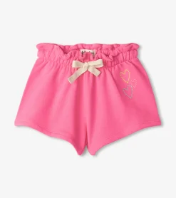 Baby & Toddler Girls Pink Paper Bag Shorts Bottoms