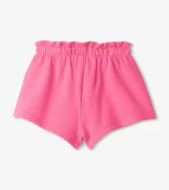 Baby & Toddler Girls Pink Paper Bag Shorts Bottoms