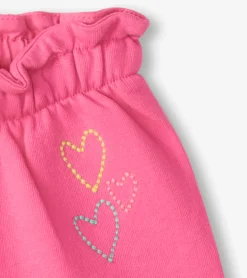 Baby & Toddler Girls Pink Paper Bag Shorts Bottoms
