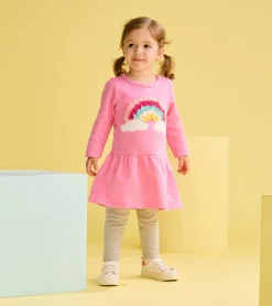 Clearance Baby & Toddler Girls Rainbow Cloud Flounce Skirt Dress Dresses